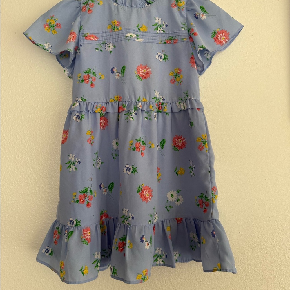 Janie and Jack Blue Floral Kids Dress